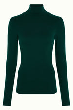 Last inn bildet i Galleri-visningsprogrammet, King Louie Overdeler Pologenser rollneck rib - pine green
