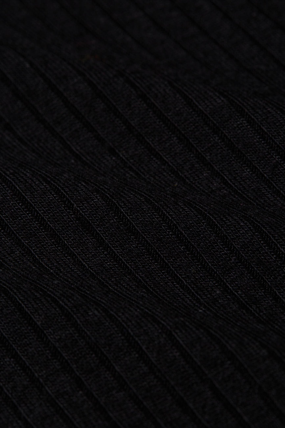 King Louie Overdeler Pologenser rollneck rib - svart (høst 23 fornyet tekst)