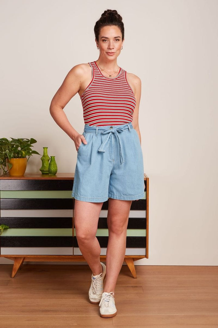 King Louie shorts Marnie Light Denim Shorts