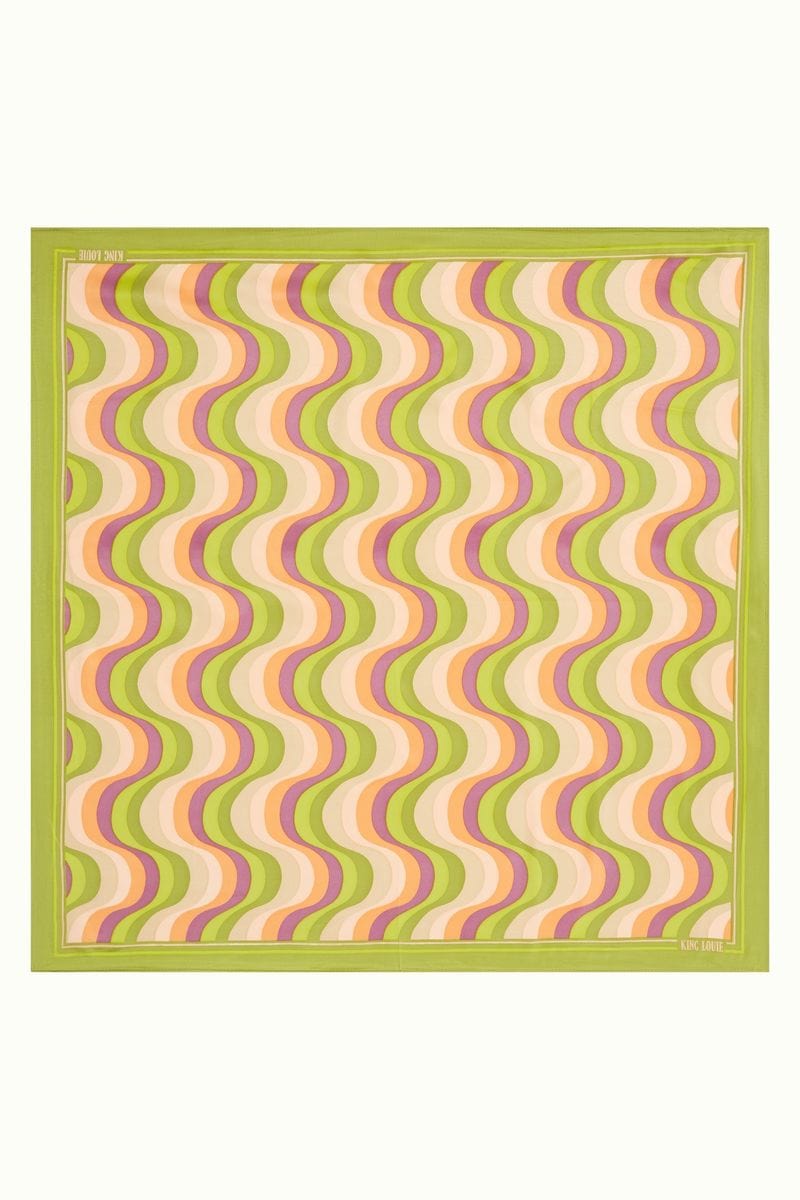 King Louie Skjerf Satengskjerf Jiggy - dark citron