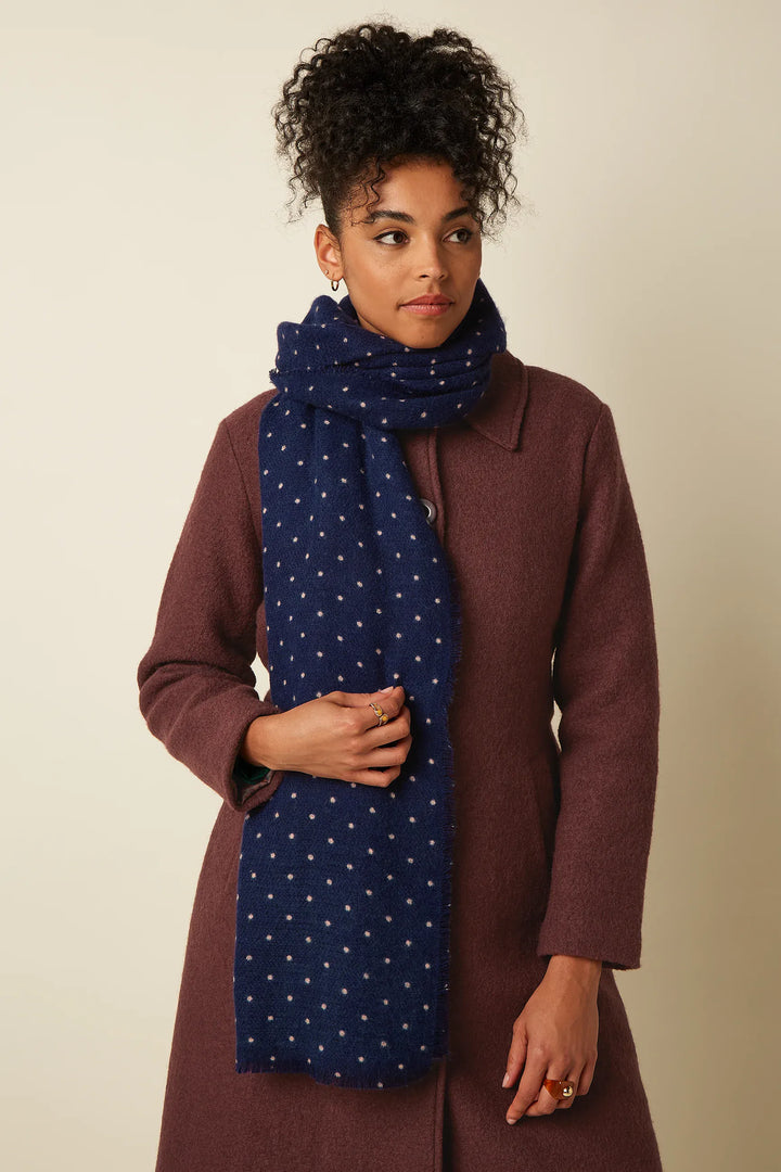 King Louie Skjerf Skjerf Freckle - ink blue