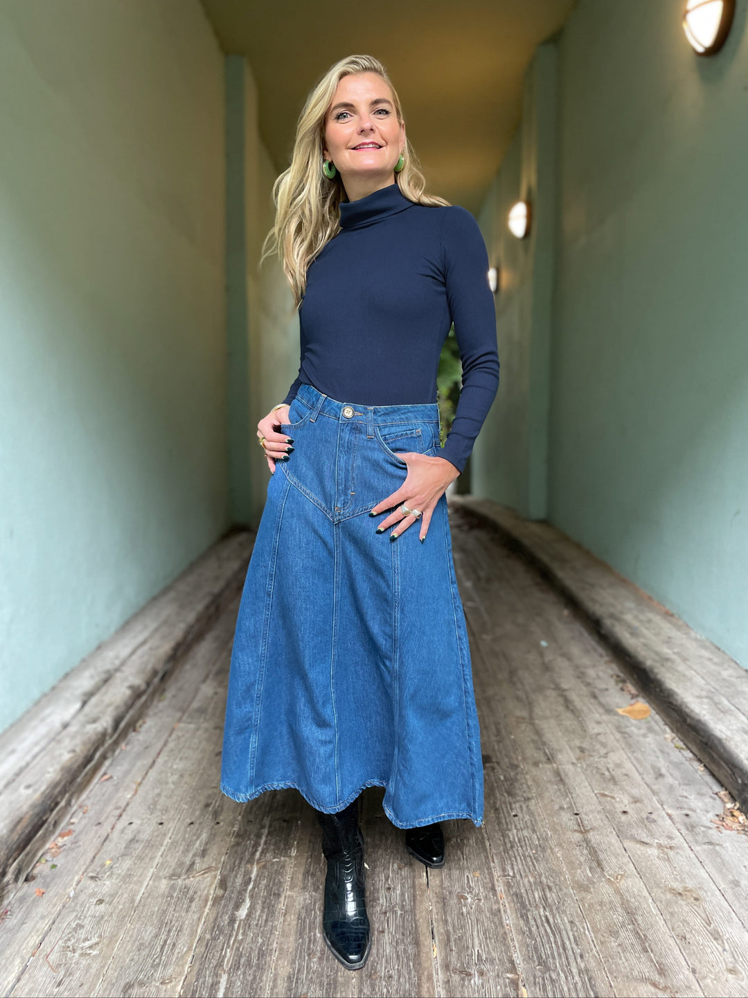 King Louie skjørt Dolly denim skjørt