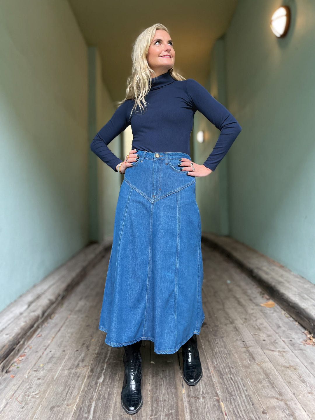 King Louie skjørt Dolly denim skjørt