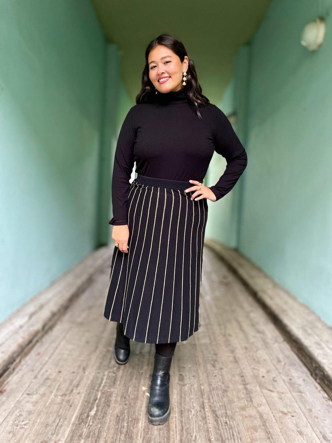 King Louie skjørt Knit Plume skjørt - svart