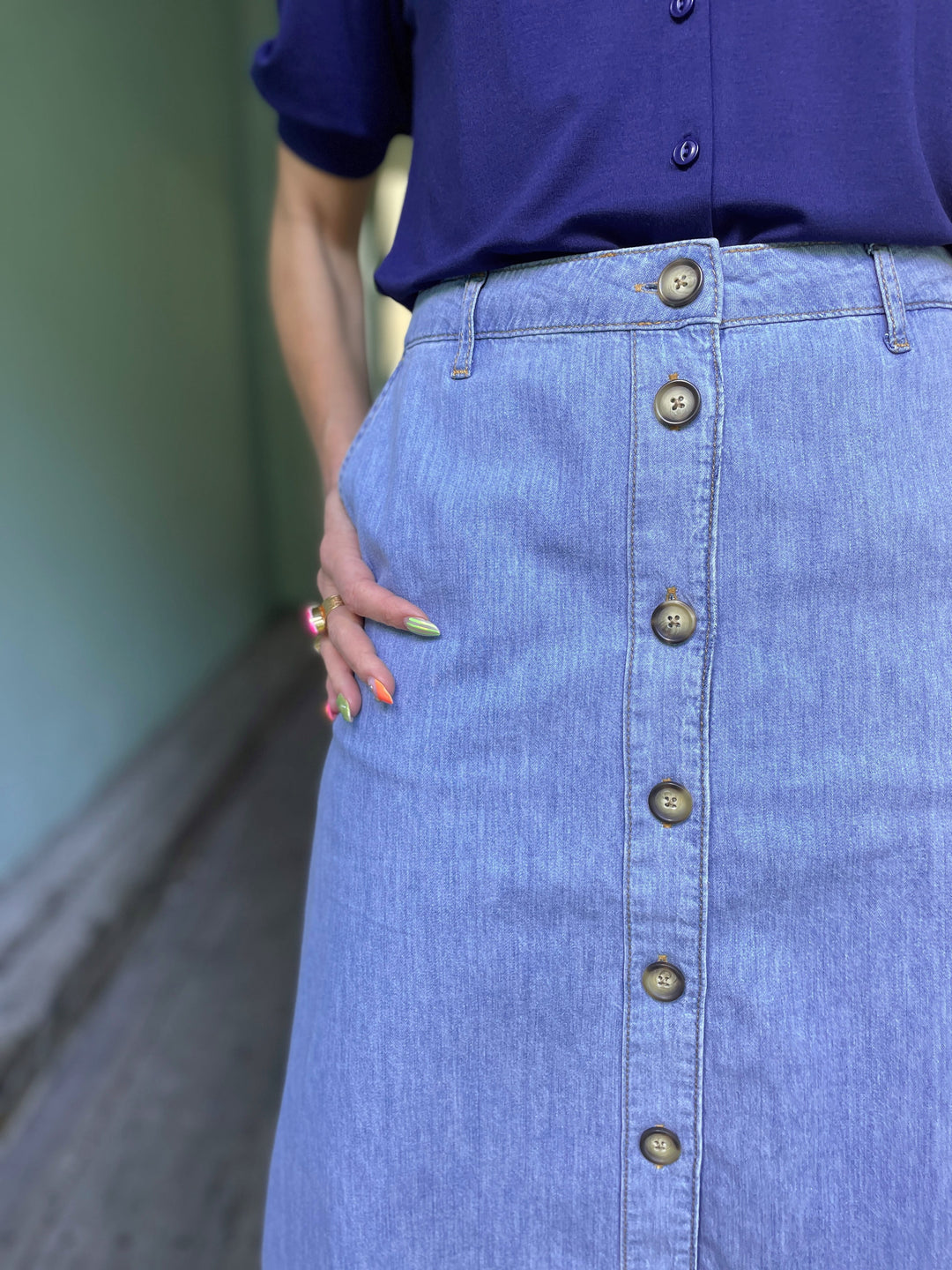 King Louie skjørt Marie Festa Denim Skjørt