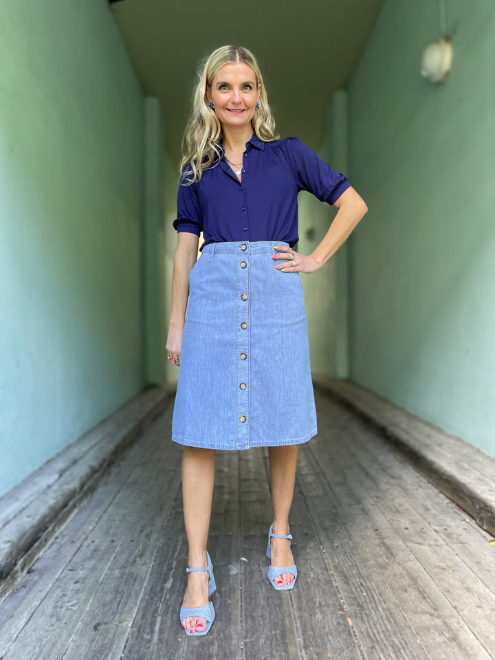 King Louie skjørt Marie Festa Denim Skjørt