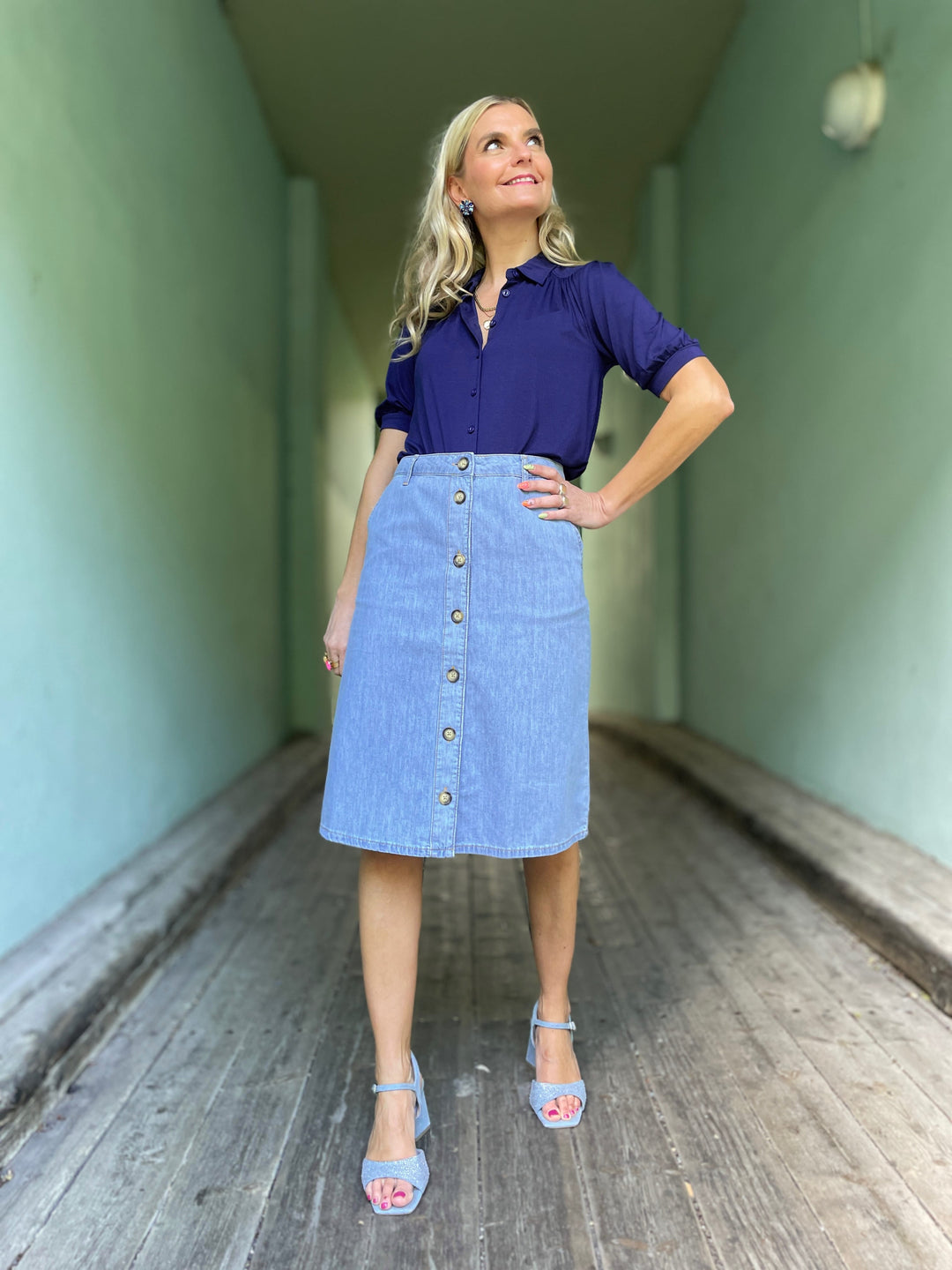 King Louie skjørt Marie Festa Denim Skjørt
