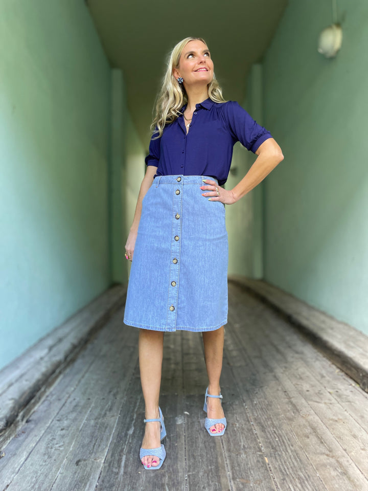 King Louie skjørt Marie Festa Denim Skjørt