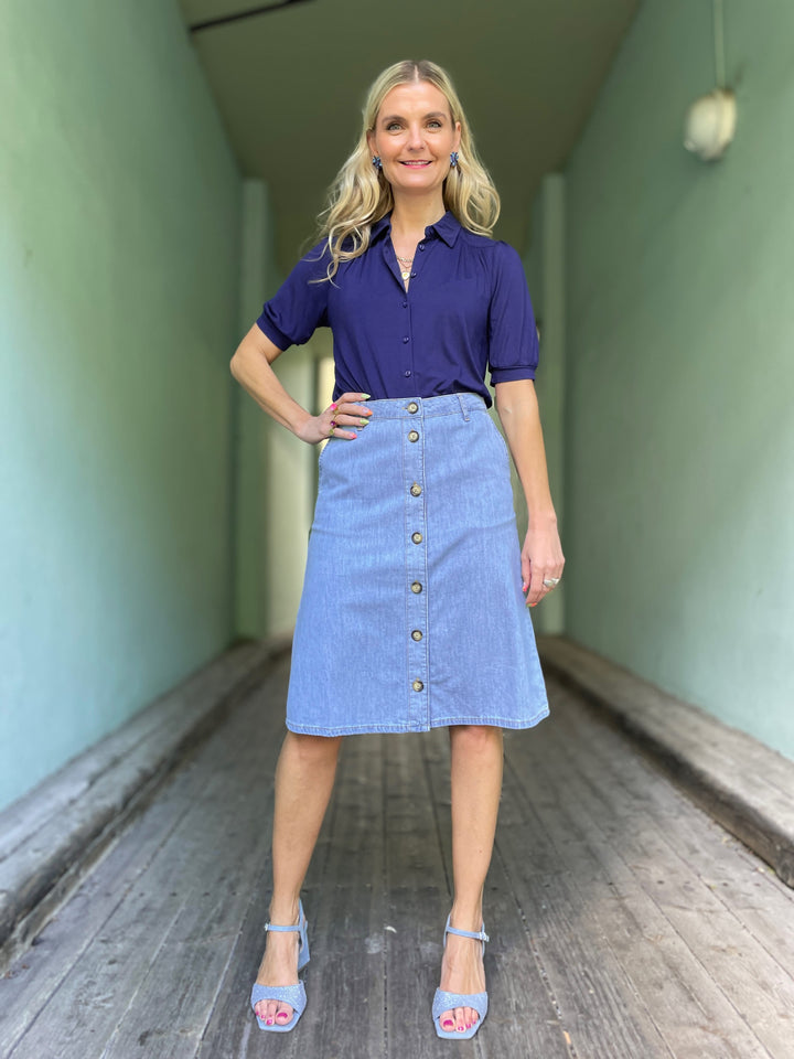 King Louie skjørt Marie Festa Denim Skjørt