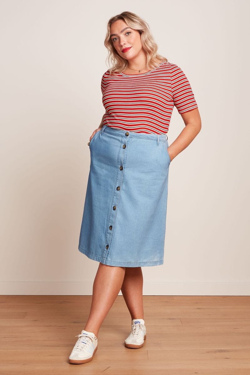 King Louie skjørt Marie Fiesta Denim Skjørt