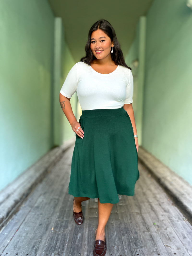 King Louie skjørt Serena Milano Crepe skjørt - botanical green