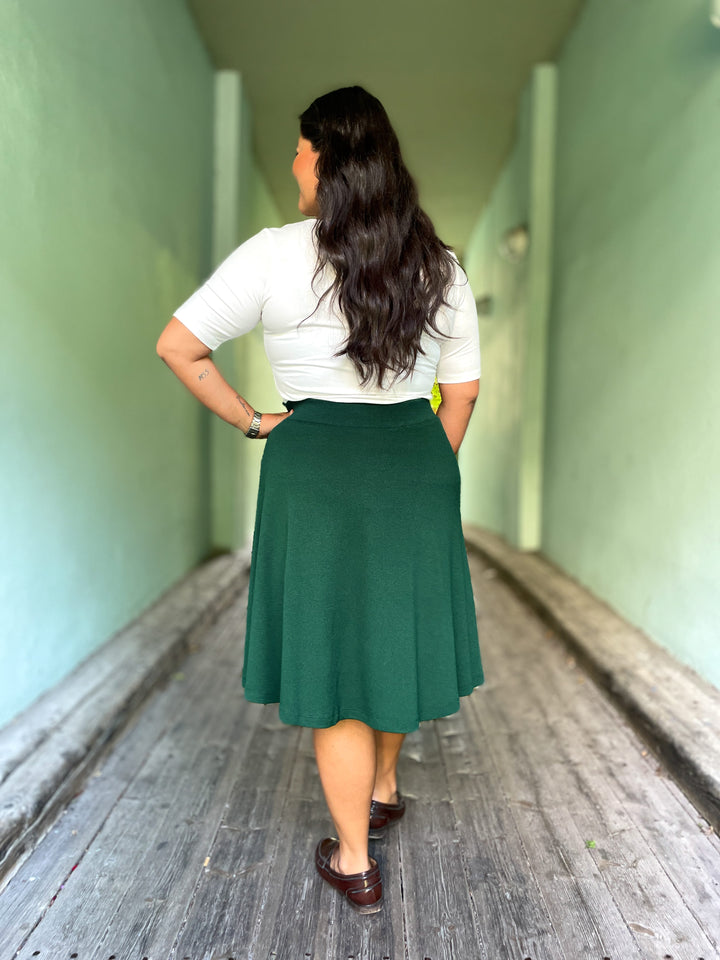 King Louie skjørt Serena Milano Crepe skjørt - botanical green