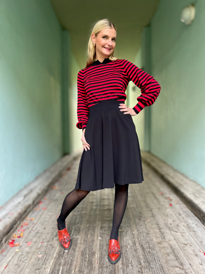 King Louie skjørt Serena Milano Crepe skjørt - svart