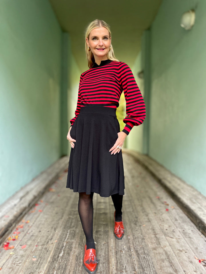 King Louie skjørt Serena Milano Crepe skjørt - svart