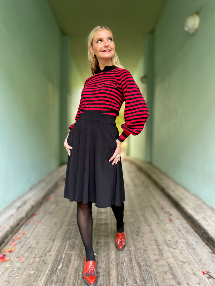 King Louie skjørt Serena Milano Crepe skjørt - svart