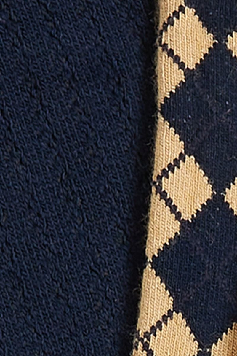 King Louie Sokker Sokker Argyle 2-Pack - evening blue