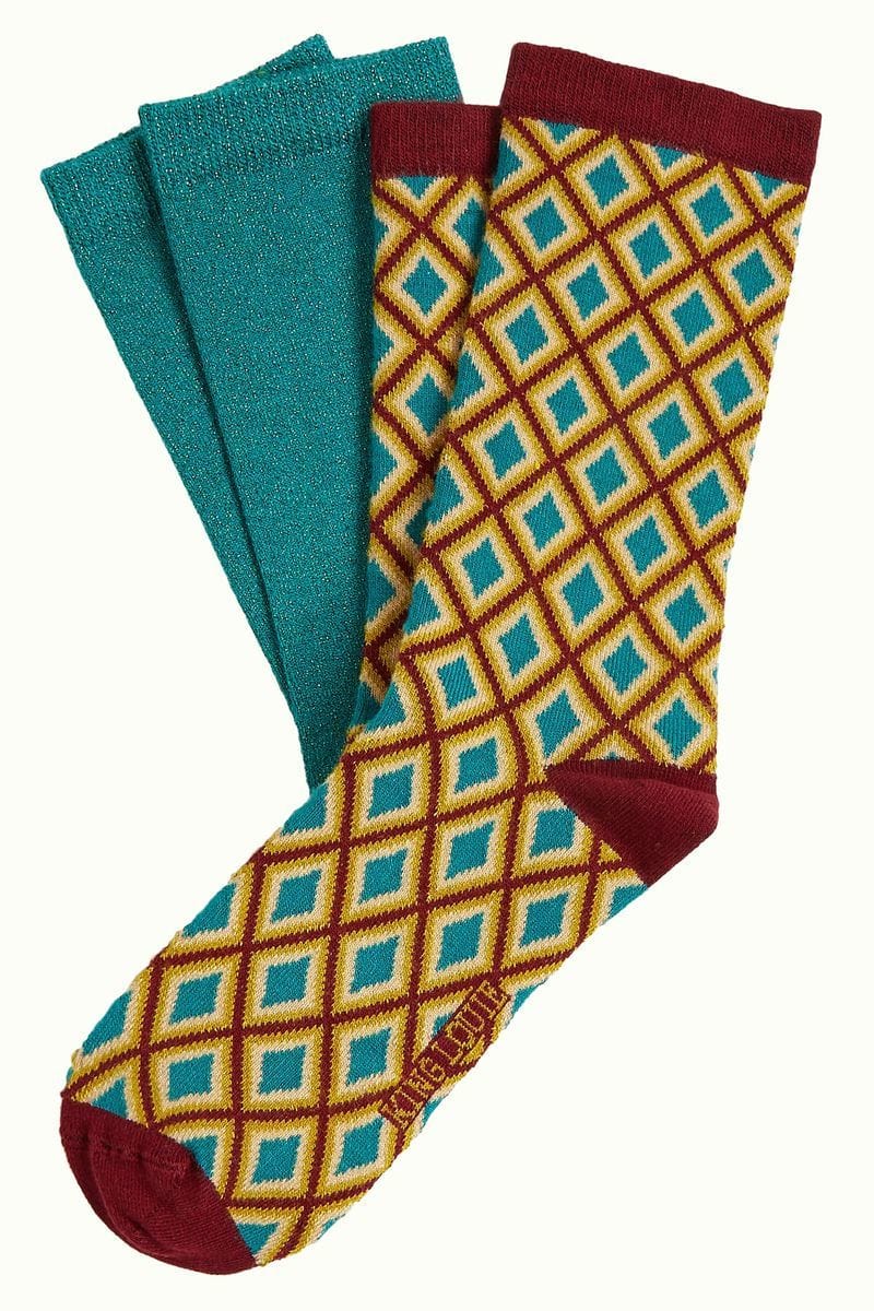King Louie Sokker Sokker Brash 2-Pack - ponderosa green