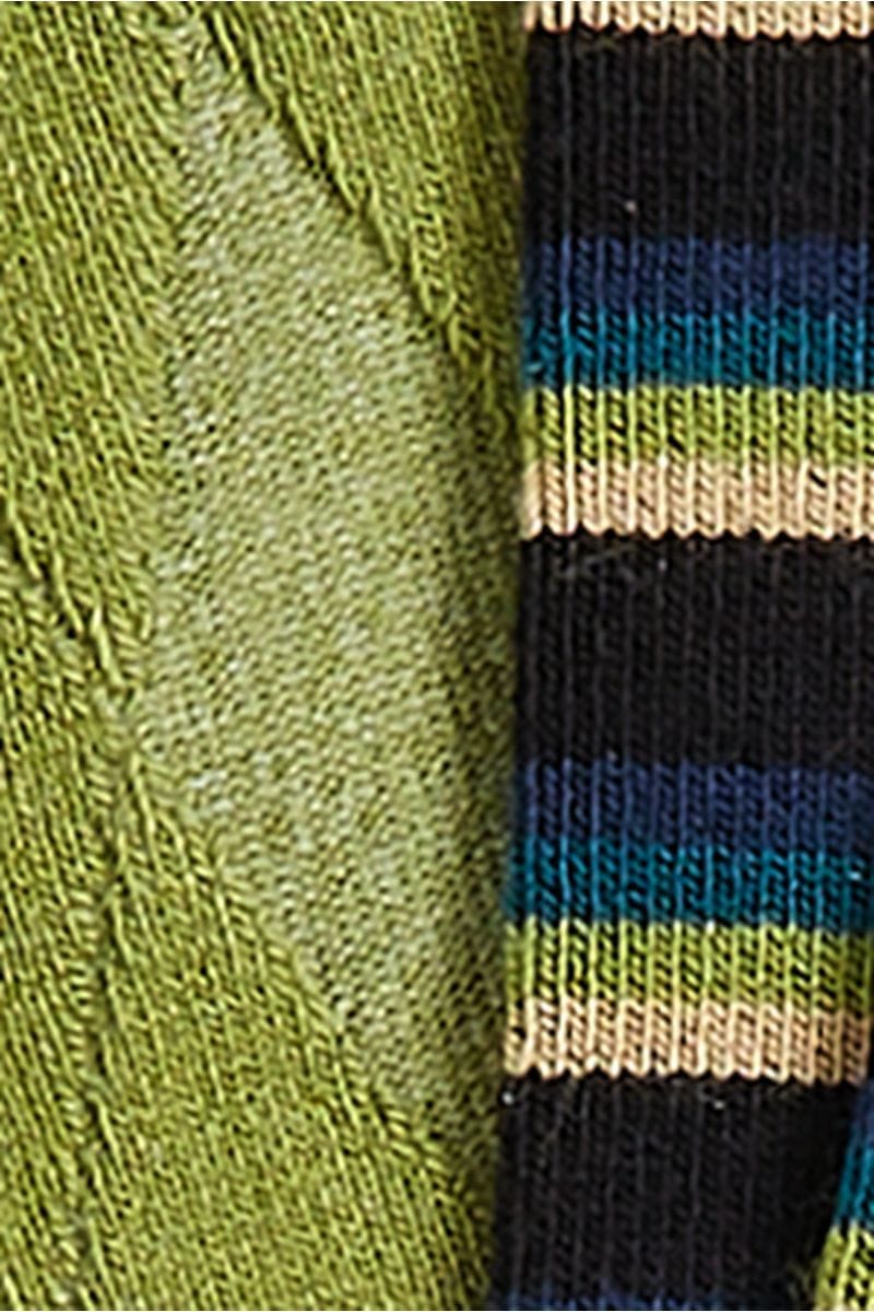King Louie Sokker Sokker Century Stripe 2-Pack - woodbine green
