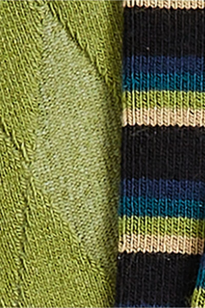 King Louie Sokker Sokker Century Stripe 2-Pack - woodbine green