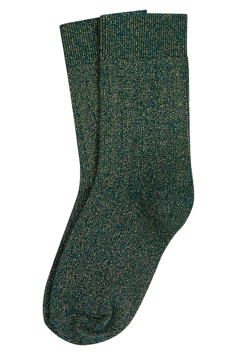 King Louie Sokker Sokker glitter - pine green