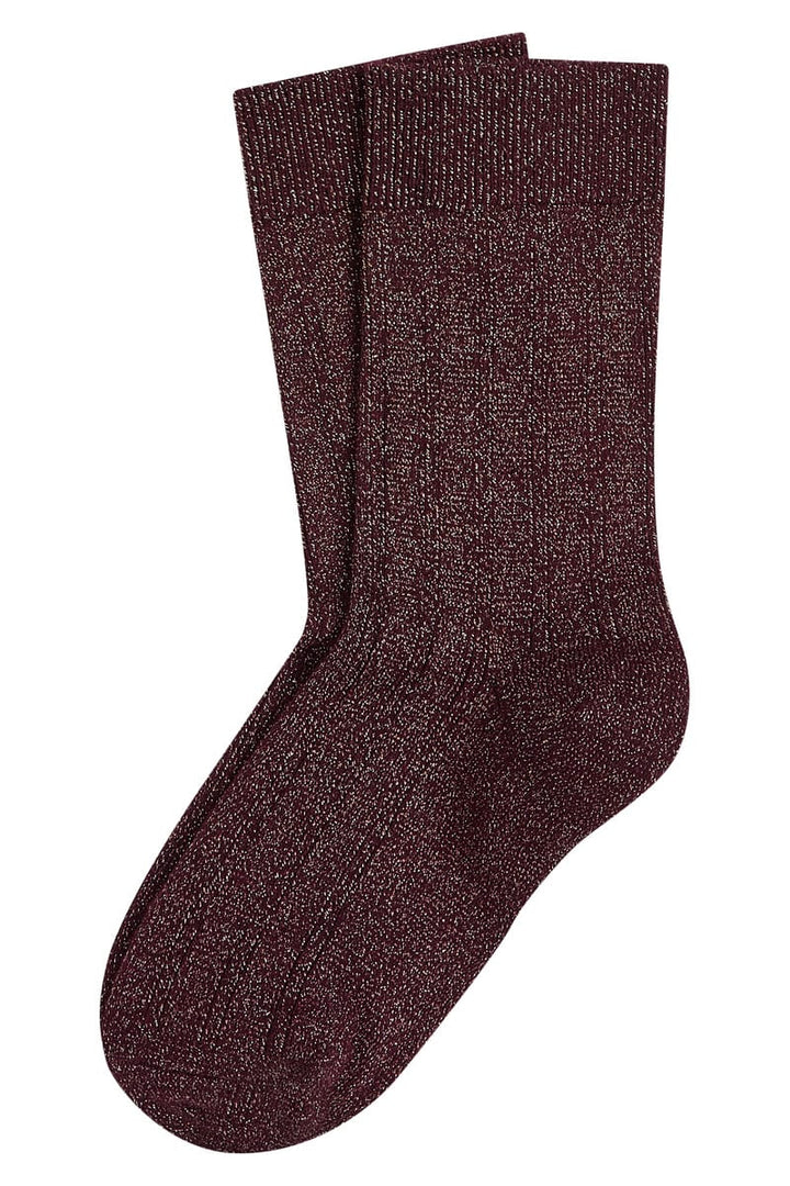 King Louie Sokker Sokker glitter - porto red