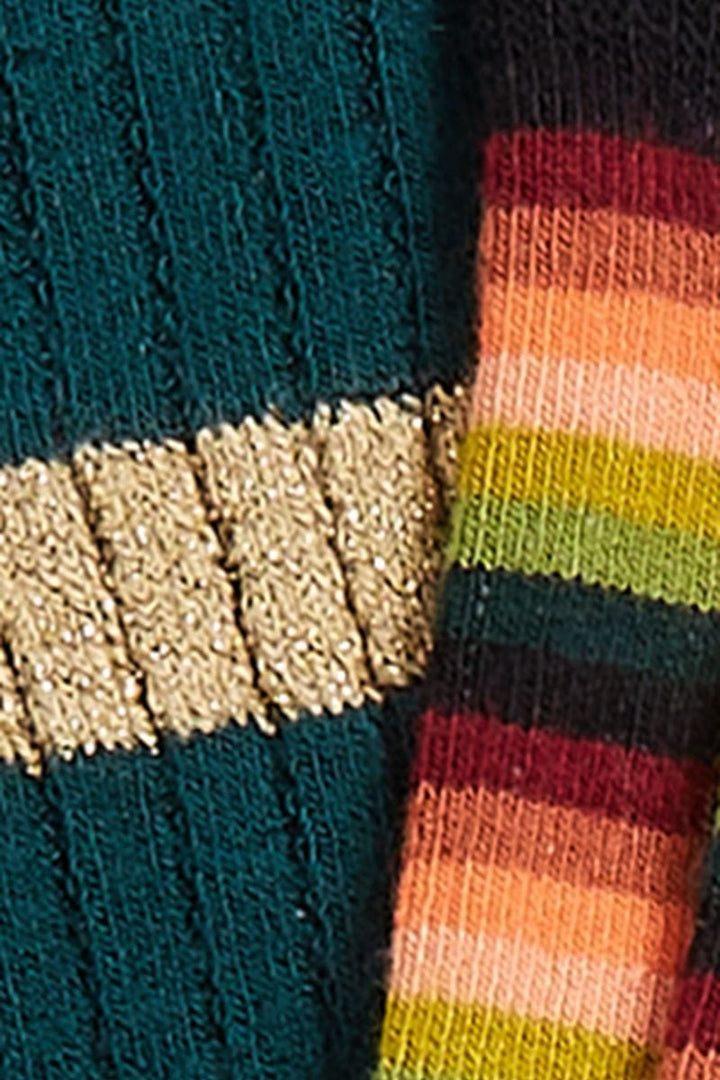 King Louie Sokker Sokker Mimmi Stripe 2-Pack - pine green