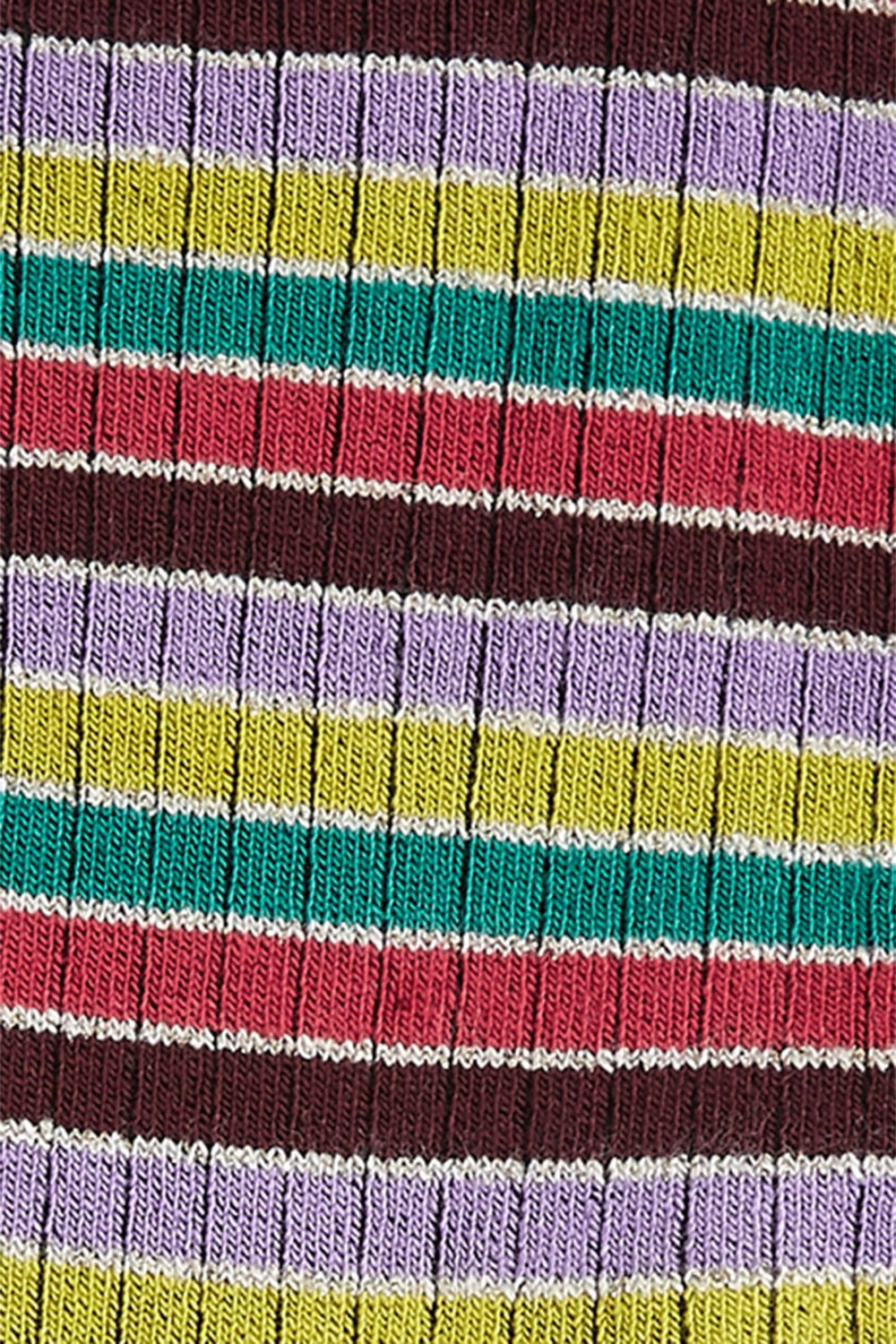 King Louie Sokker Sokker Rib stripe - porto red