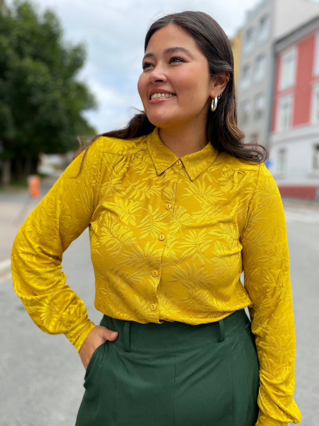 King Louie Topper Carina bluse - Pop up