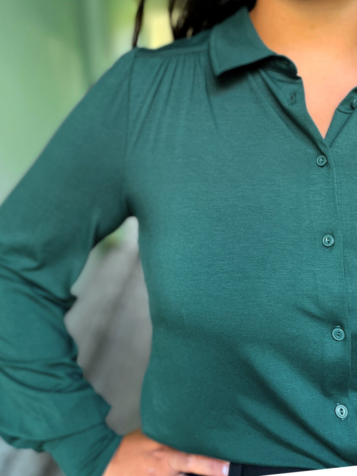 King Louie Topper Carina viskose light bluse - grønn