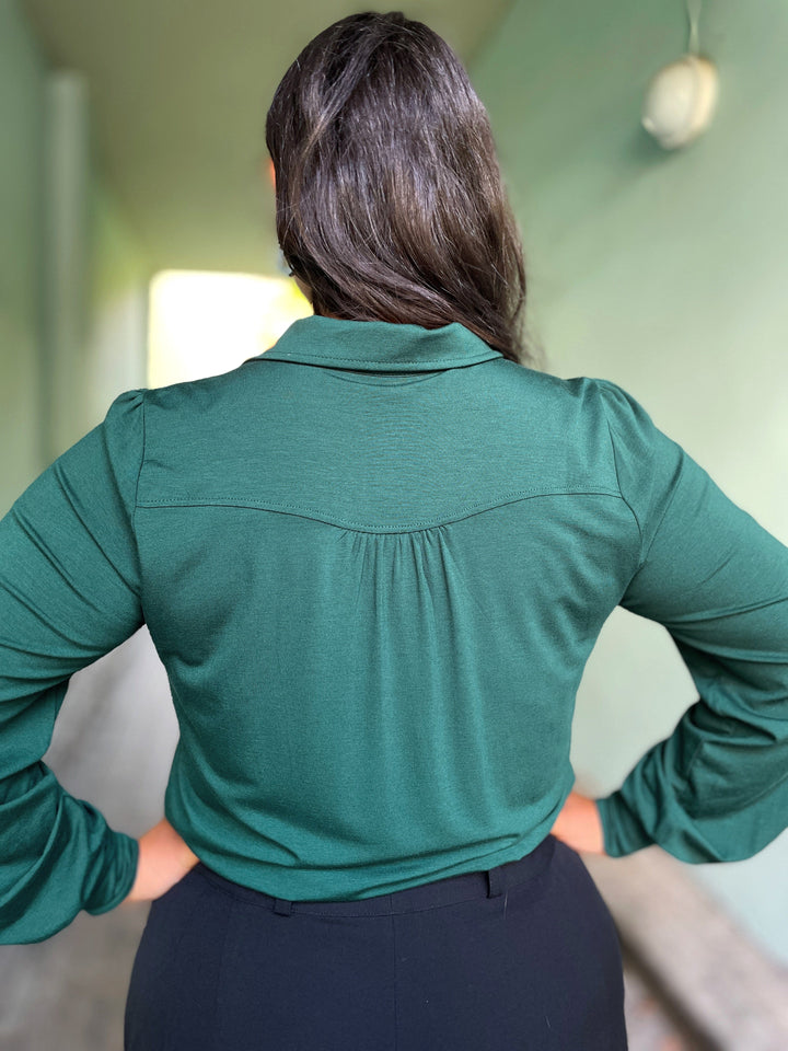 King Louie Topper Carina viskose light bluse - grønn