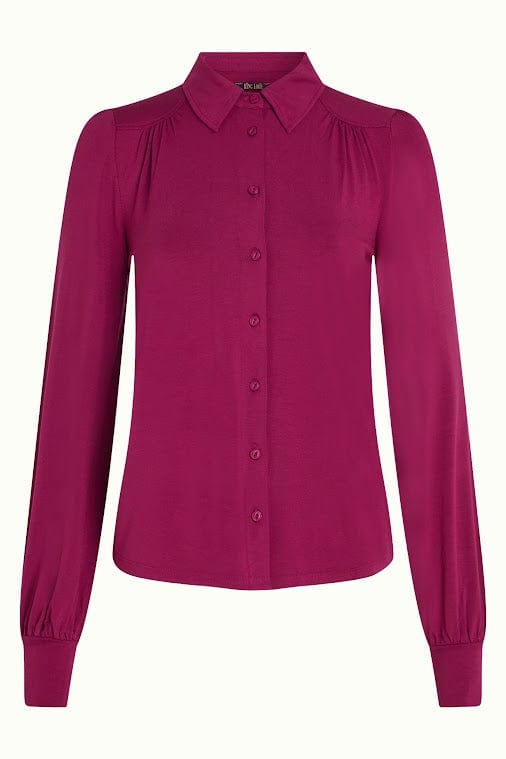 King Louie Topper Carina viskose light bluse - lilla