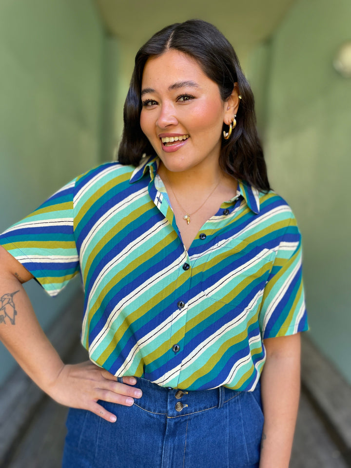 King Louie Topper Evelina Cliff bluse