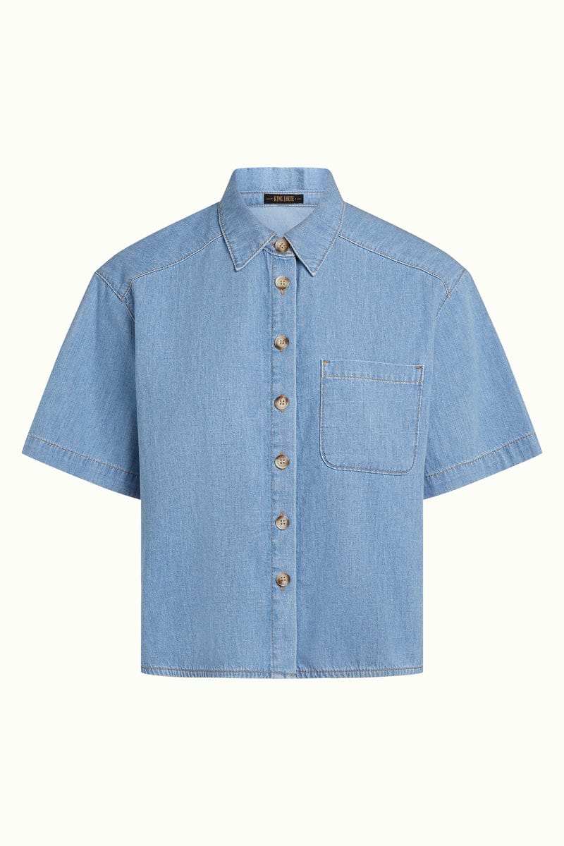 King Louie Topper Evelina Festa Denim bluse