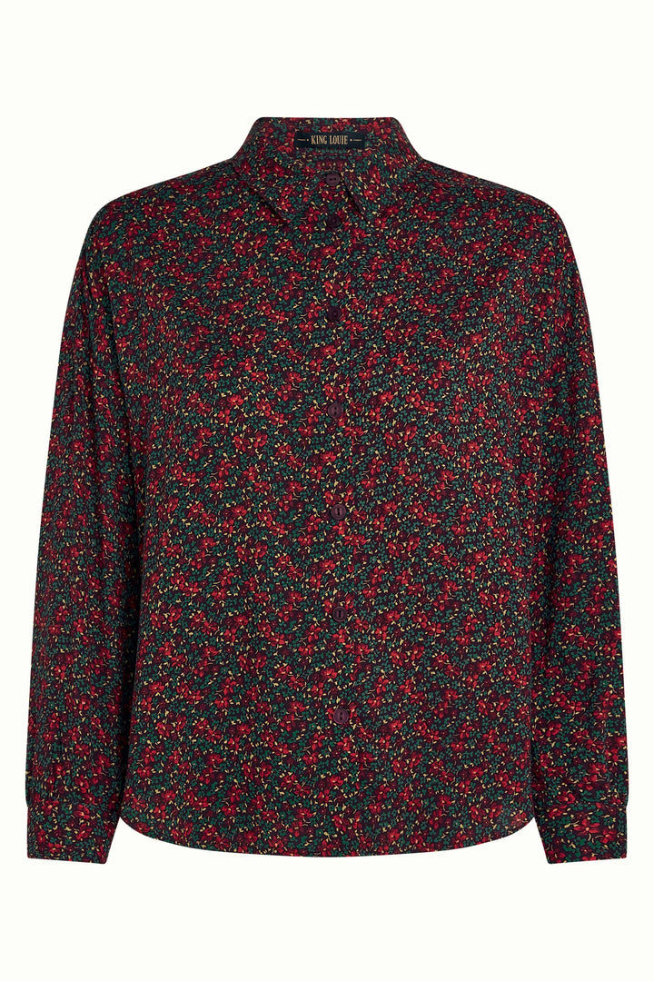 King Louie Topper Fee Juniper bluse - grape red