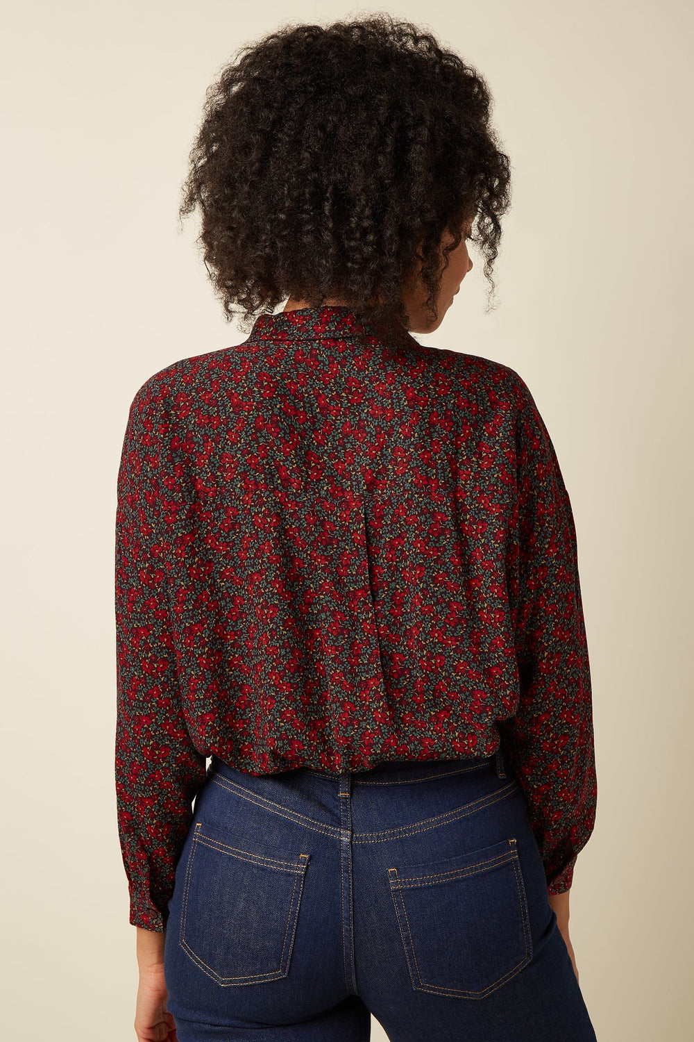 King Louie Topper Fee Juniper bluse - grape red