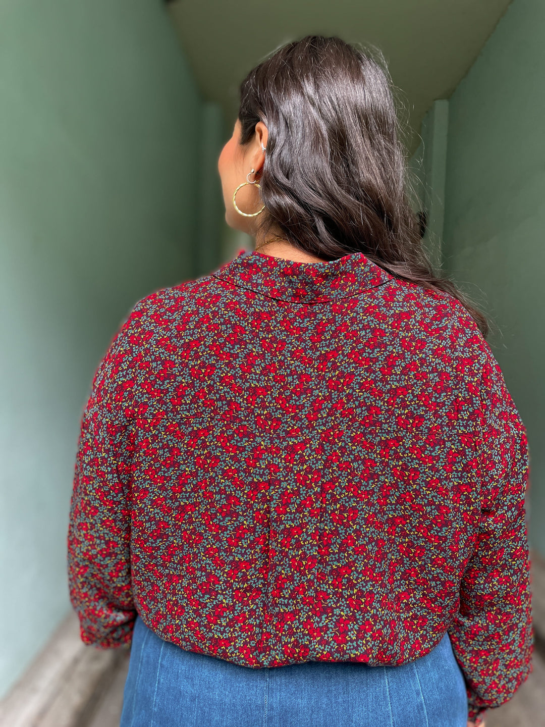 King Louie Topper Fee Juniper bluse - grape red