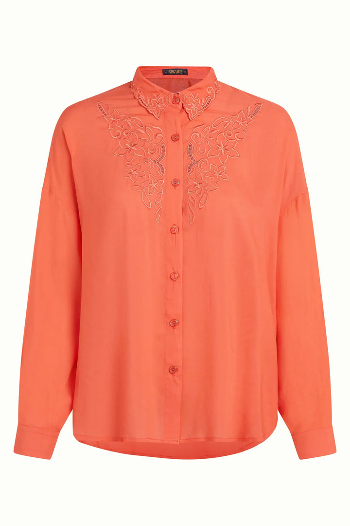 King Louie Topper Fee Rhodes bluse - popsicle orange