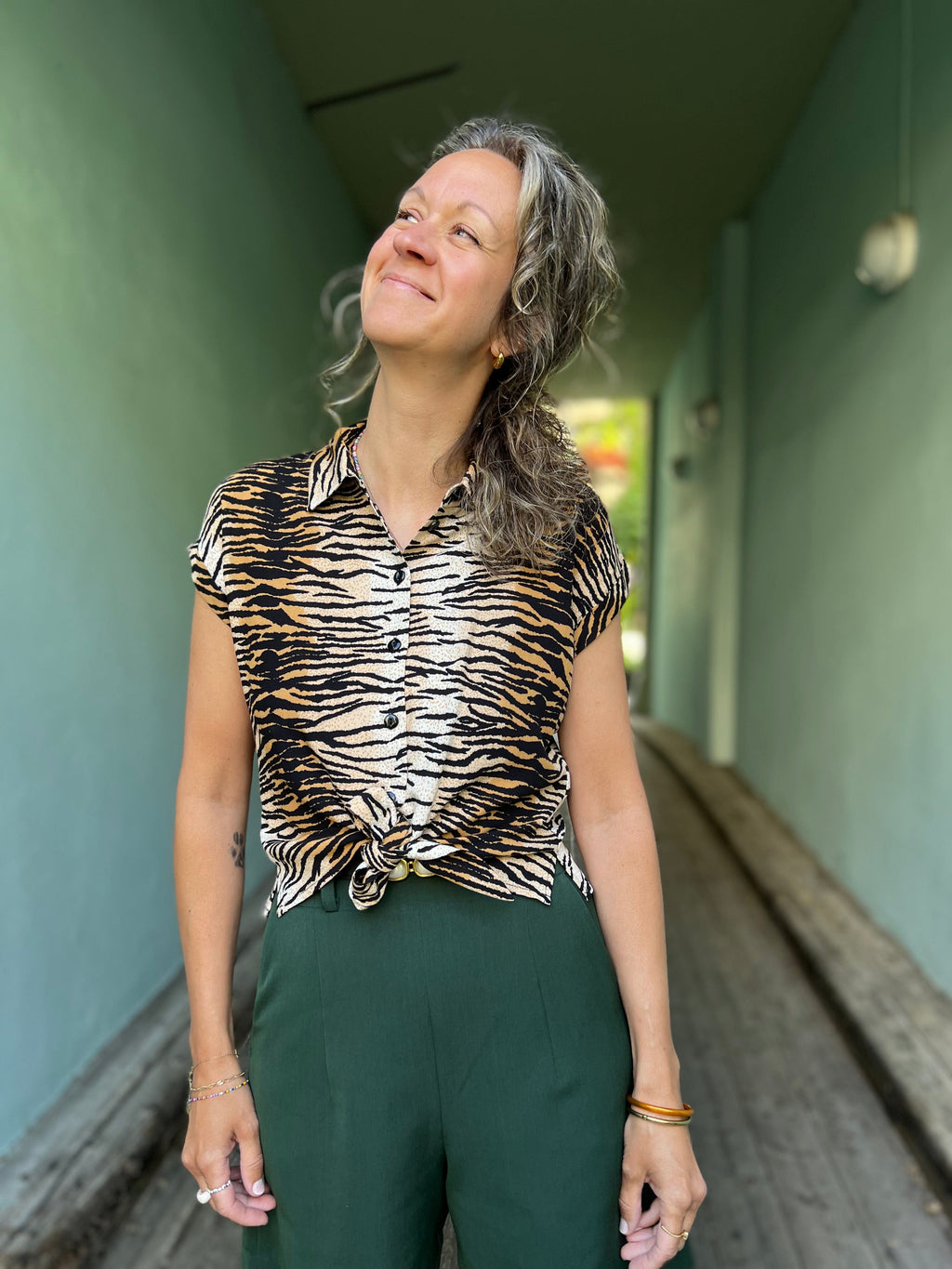 King Louie Topper Knot Kallina bluse