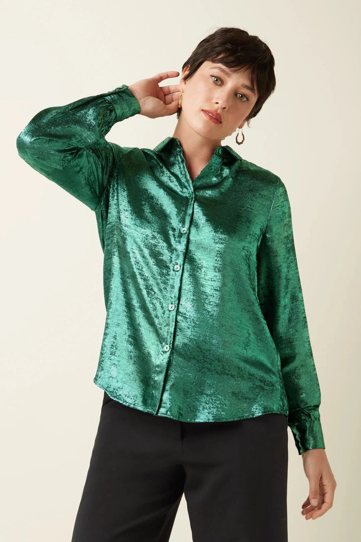 King Louie Topper Maisie Blouse Flambe