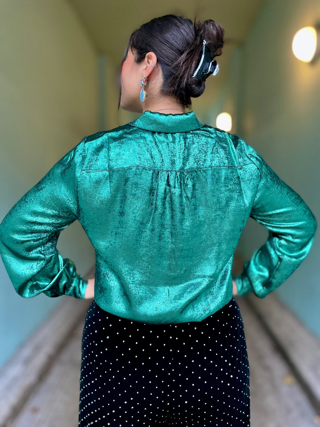 King Louie Topper Maisie Blouse Flambe