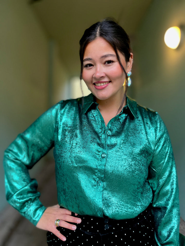 King Louie Topper Maisie Blouse Flambe