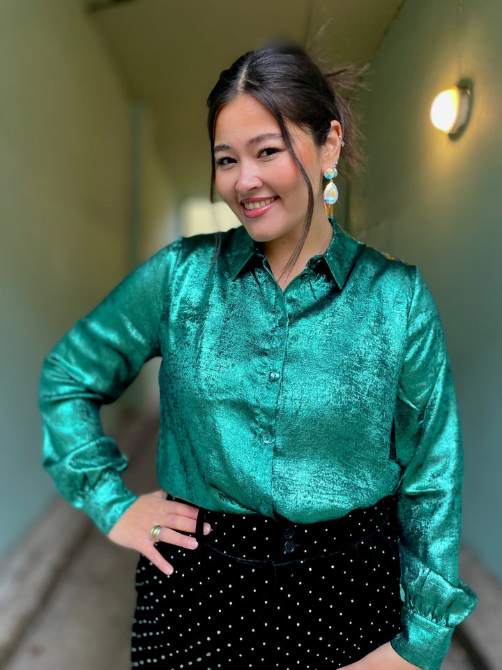 King Louie Topper Maisie Blouse Flambe