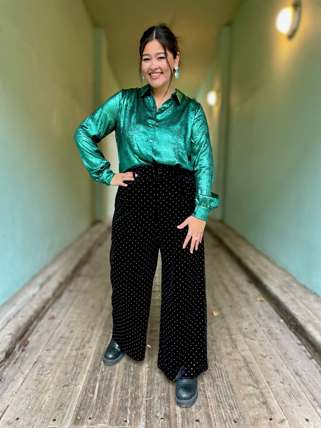 King Louie Topper Maisie Blouse Flambe