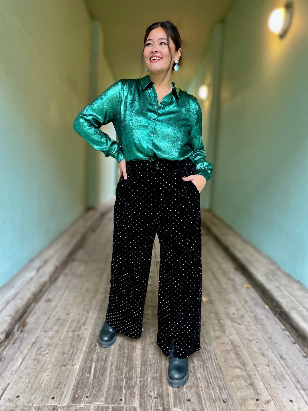 King Louie Topper Maisie Blouse Flambe