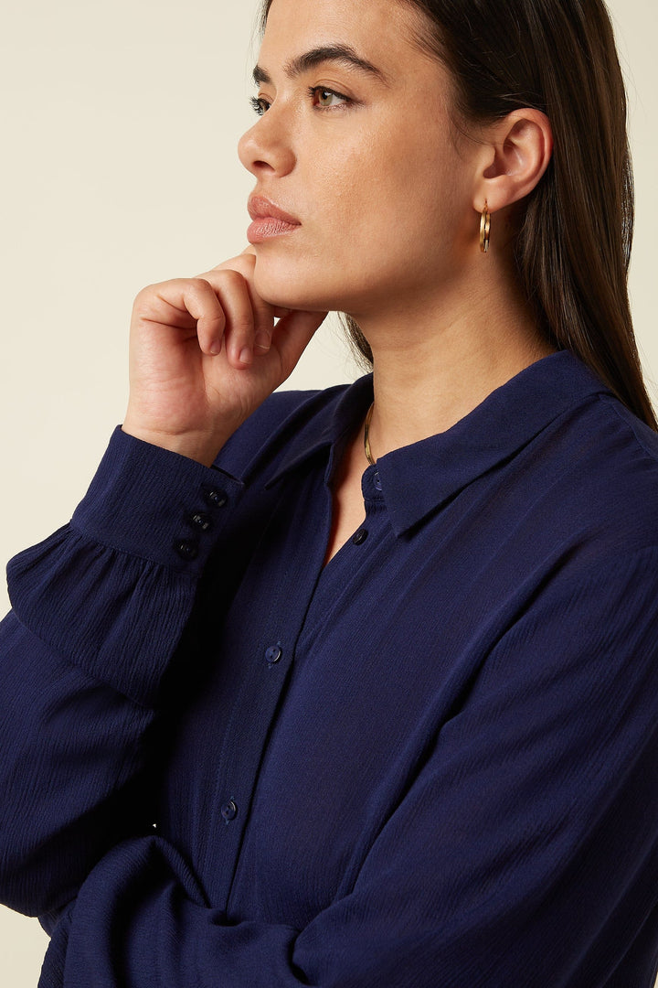 King Louie Topper Maisie Noble bluse - ink blue