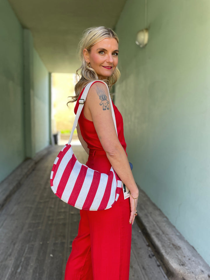 King Louie vesker Crossover bag - Fanny La Plage rød