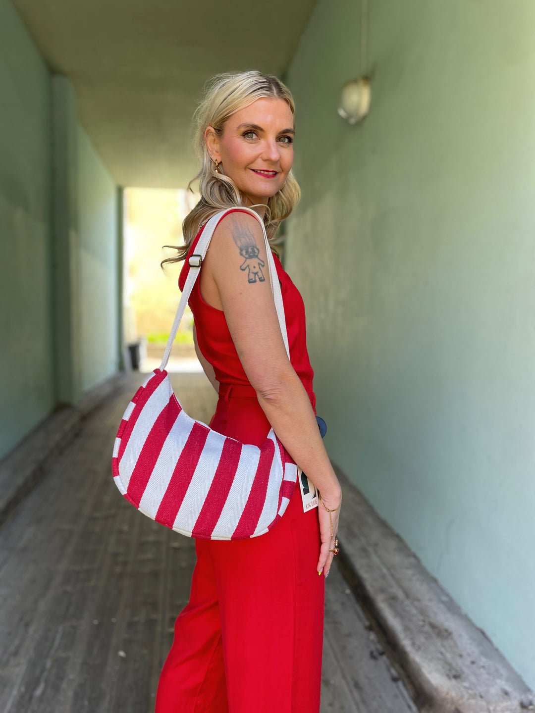 King Louie vesker Crossover bag - Fanny La Plage rød