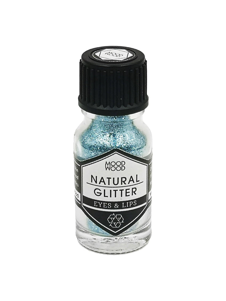 Moodwood Glittersminke Natural Glitter - blå