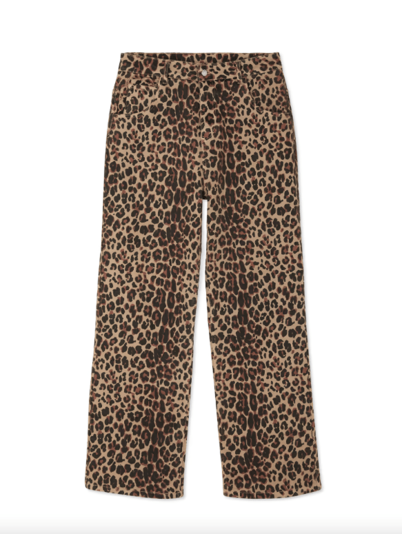 Never Fully Dressed bukser Leopard Lucia Scallop Jeans