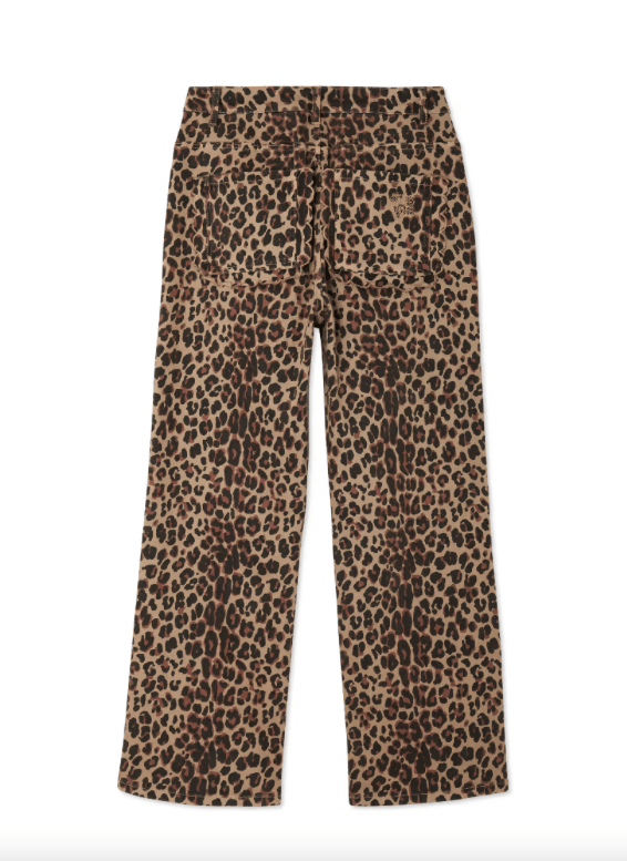 Never Fully Dressed bukser Leopard Lucia Scallop Jeans